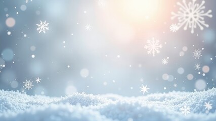 Fototapeta premium christmas background with snowflakes