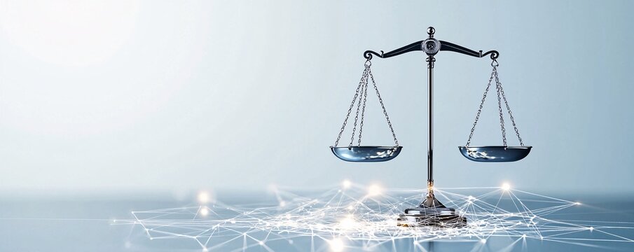 Visual of a digital balance scale weighing taxes against public services, concept of economic policy trade-offs