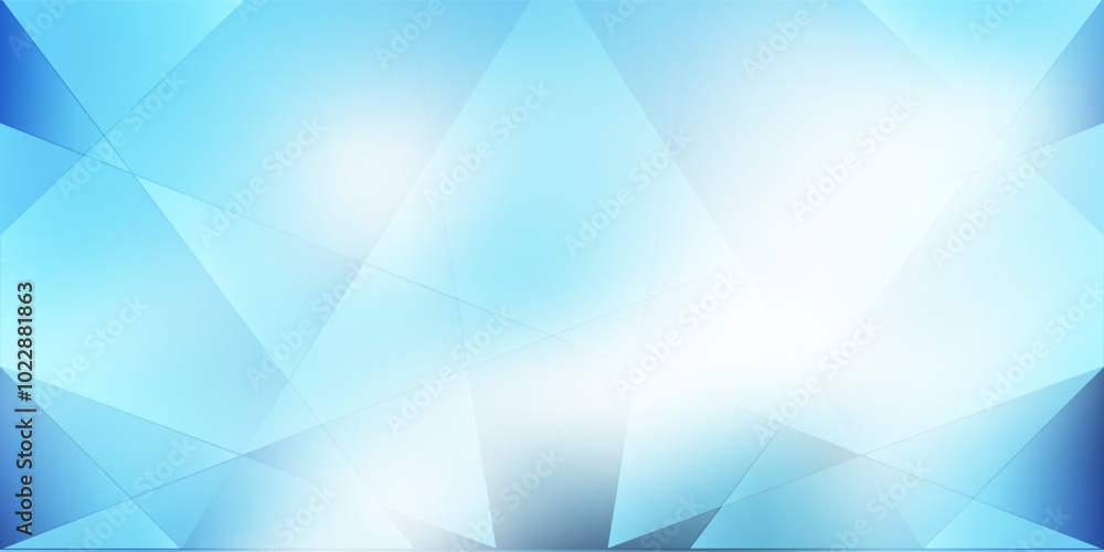 Wall mural blue slanted soft lines, geometric gradient shapes - abstract background design template, vector app