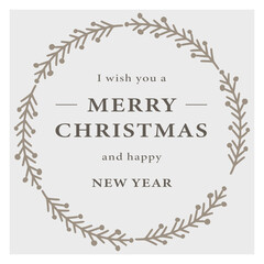 Obraz premium Greeting card with wishes