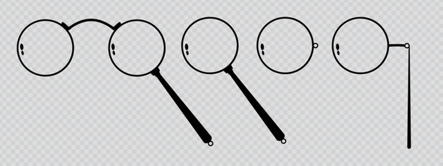 Silhouette monocle for gentelman
