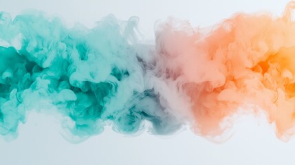 Fototapeta premium Vibrant Underwater Ink Pigments in Cloud-Like Formations