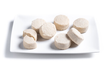 Christmas shortbread isolated on white background