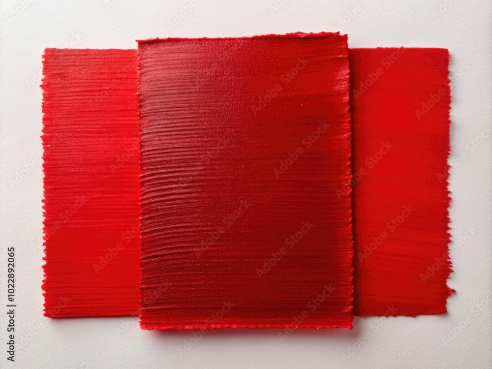 Poster vibrant red color swatch with smooth texture ideal for design and artistic backgrounds or projects