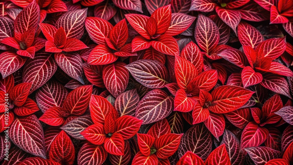 Poster vibrant red hues in abstract patterns: a bold and eye-catching visual representation of color