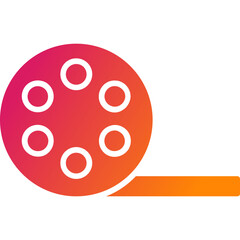 Fototapeta premium Movie Vector Icon