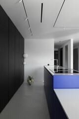 Contemporary Interior Design Featuring a Sleek Kitchen with Beautiful Neutral Tones