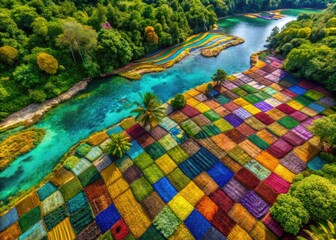 Vibrant Tabwakea Displaying Unique Patterns and Colors in a Natural Environment for Stunning Imagery