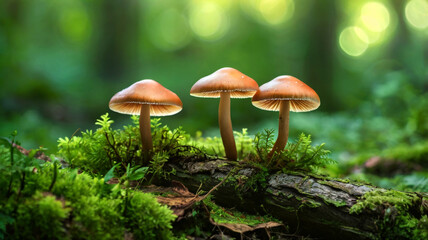 mushroom in the grass