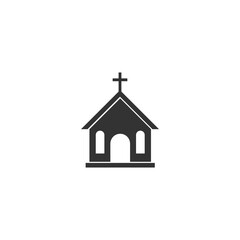 Church icon isolated on transparent background