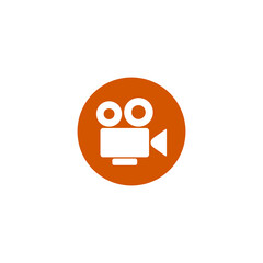 Video Cinema camera icon isolated on transparent background