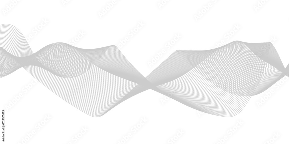 Poster modern glowing wavy lines with technology connection concept. abstract technology lines mesh backgro