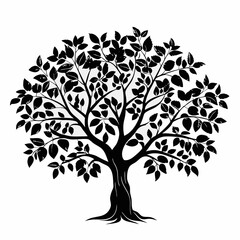 Obraz premium marulatree-silhouette