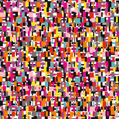 Colorful checks and Boxes Geometric Pattern1