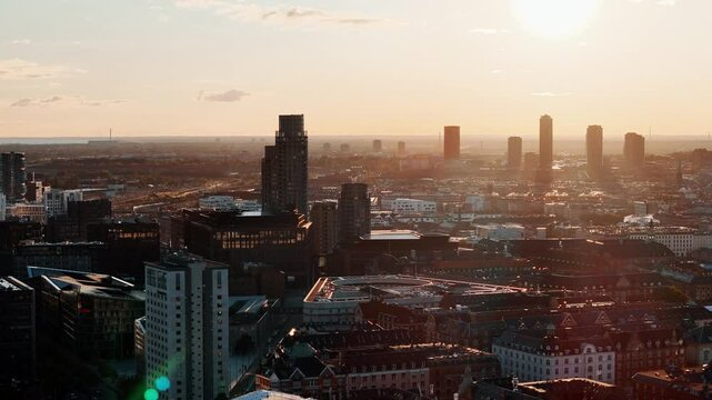 Stunning Aerial Views of Copenhagen: Iconic Landmarks and Scenic Cityscapes Captured by Drone