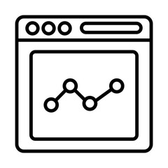 Graph Analysis line icon