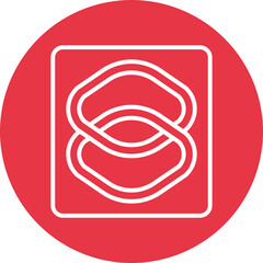 Obraz premium Shortcuts line circle icon