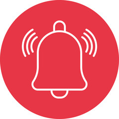Reminder Bell line circle icon