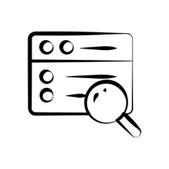 search engine bar with circuit lines