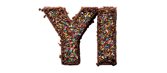 Chocolate Cake Letter Y