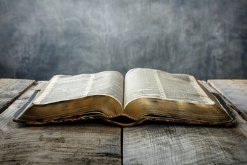 Open bible publication blackboard reading.
