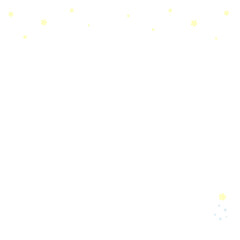 ホリデーシーズンなシンプル星空スクエアフレーム⭐︎PNG