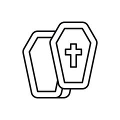 Coffin  vector icon