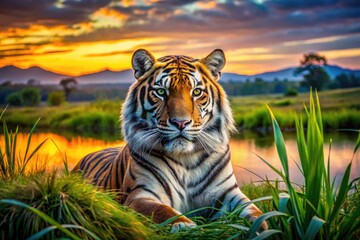 Naklejka premium Majestic Wildlife in Their Natural Habitat: Stunning Images of Nature's Untamed Creatures