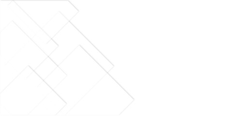 Vector abstract modern wide banner background. Abstract geometric white and gray triangle gradient wave technology line glossy square cube pattern.