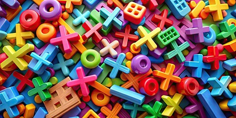 Mathematical Symbols Representing Concepts of Addition, Subtraction, Multiplication, and Division