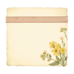 Fototapeta premium Adhesive tape flower pattern plant.
