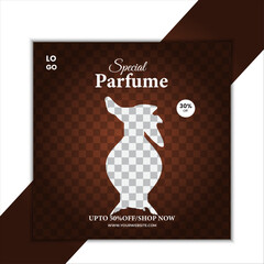 perfume social media post template