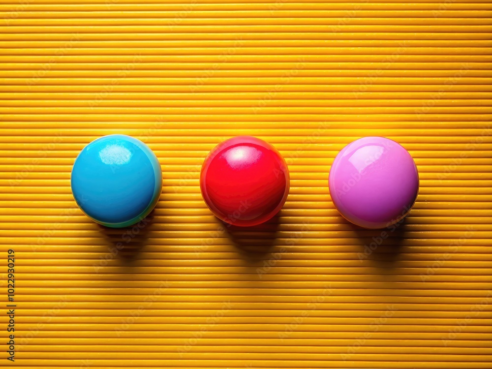 Poster minimalist three dots in a row on a plain background, representing simplicity and clarity in design