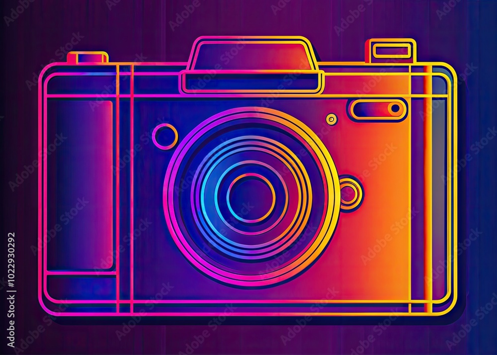 Poster minimalist vector outline of a smartphone design for modern communication and technology concepts