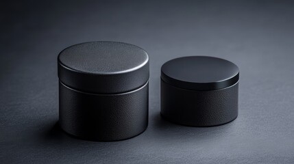 Mysterious black box with ajar lid on a dark surface