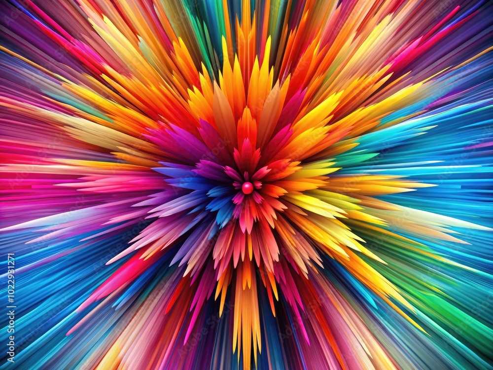 Poster modern abstract vector illustration with vibrant colors and dynamic shapes for creative projects