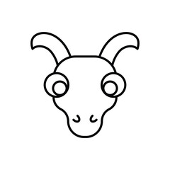 Goat Skull vector icon