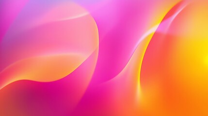 Colorful waves blend in a vibrant abstract background. Adding modern art to any project. Smooth patterns create a spectrum of bright colors. From warm pinks to cool pastels. Exuding energy and motion