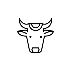 Sacred cow icon. Simple sacred cow icon for social media, app, and web design. Vector illustration