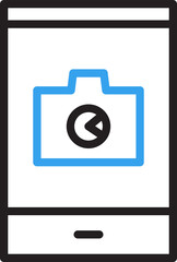 Smartphone and Camera Icon
