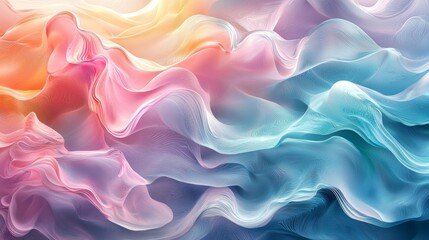 Graceful pastel lines blend in a mesmerizing abstract background, evoking energy and motion. Perfect for creative projects, this modern illustration features stunning colors and patterns
