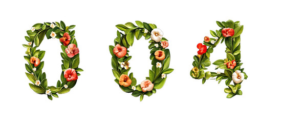 Floral Numbers 0004