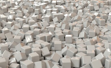 Fototapeta premium abstract background made of cubes 3D computer graphic image