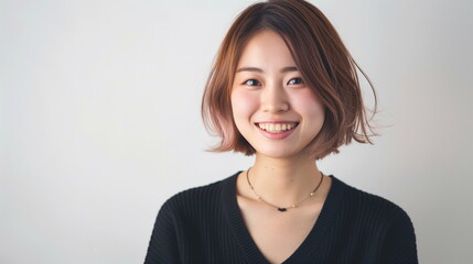 Obraz premium 日本人の若いファッションモデルの女性 ポートレート
