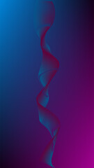 Cyan and blue purple gradient mesh abstract background decorated with blended lines nice for wallpaper or banner