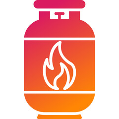 Gas Cylinder Vector Icon