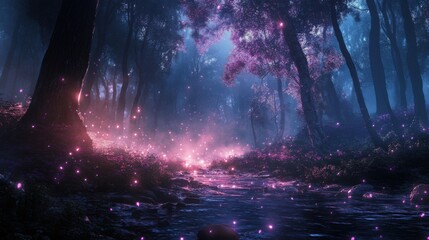 rain in the forest
