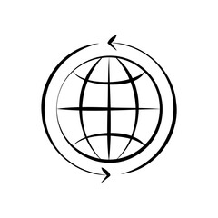 globe with learning connections