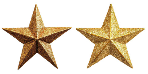 Obraz premium golden star isolated on transparent background