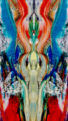 Abstract background wallpaper. Ethnic pattern. Mixtures of oil paint. Trendy hand painting canvas. Wall decor and Wall art prints Idea. 3D Texture. Art object